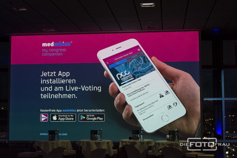 Mobiltelefon für Liveteilnahme an Abstimmung bei Veranstaltung