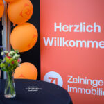 Willkommensschild Event Zeininger Immobilien Linz